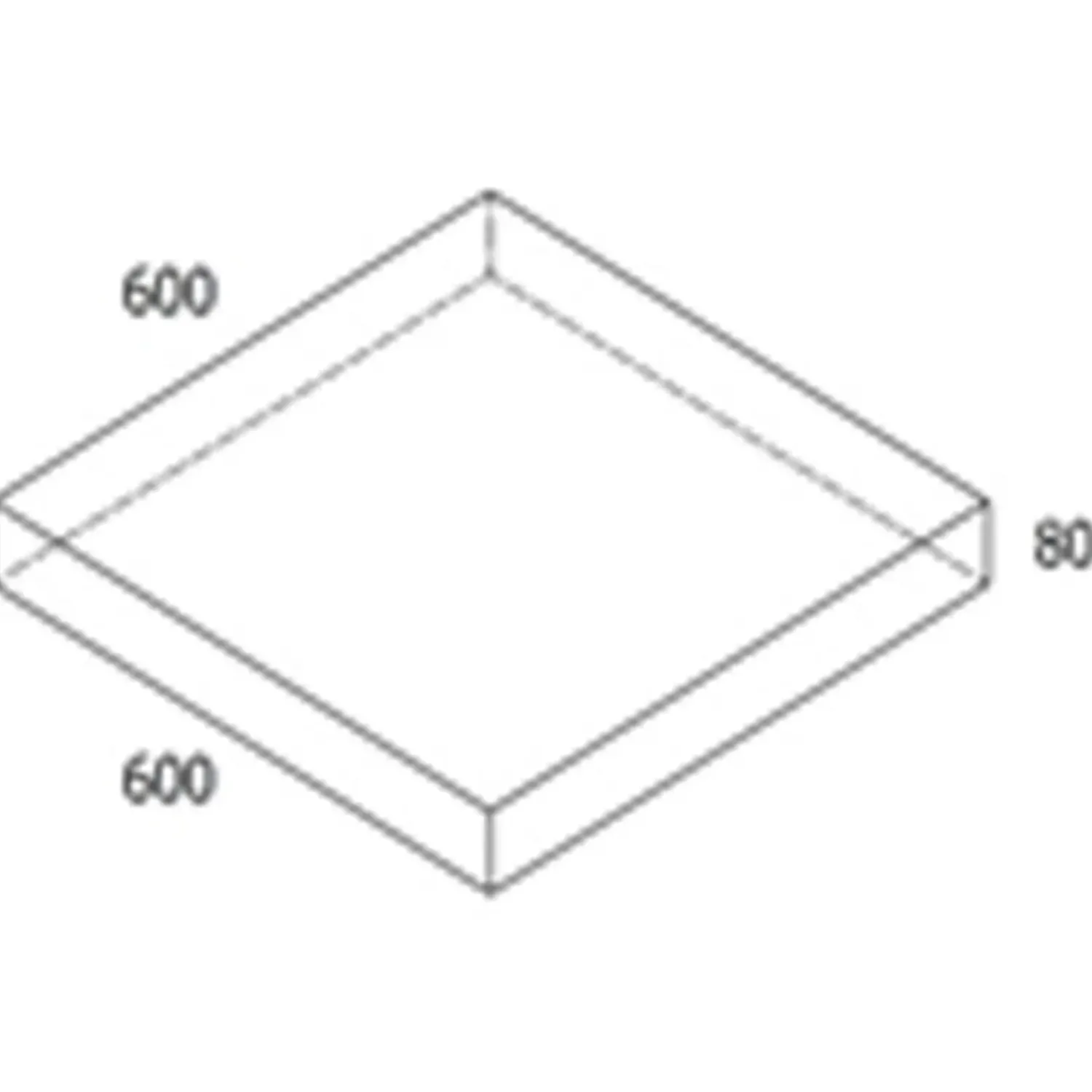 RBR Belægningssten^Nordic-Line koks haveflise - 60x60x8 cm