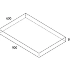 Clearance RBR Nordic-Line Koks haveflise - 60x90x8 cm