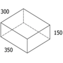 Belægningssten^RBR trappetrin grå - 30x35x15 cm