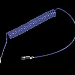 Rectus Trykluftslanger^blå PU spiralslange m. 1625 kobling