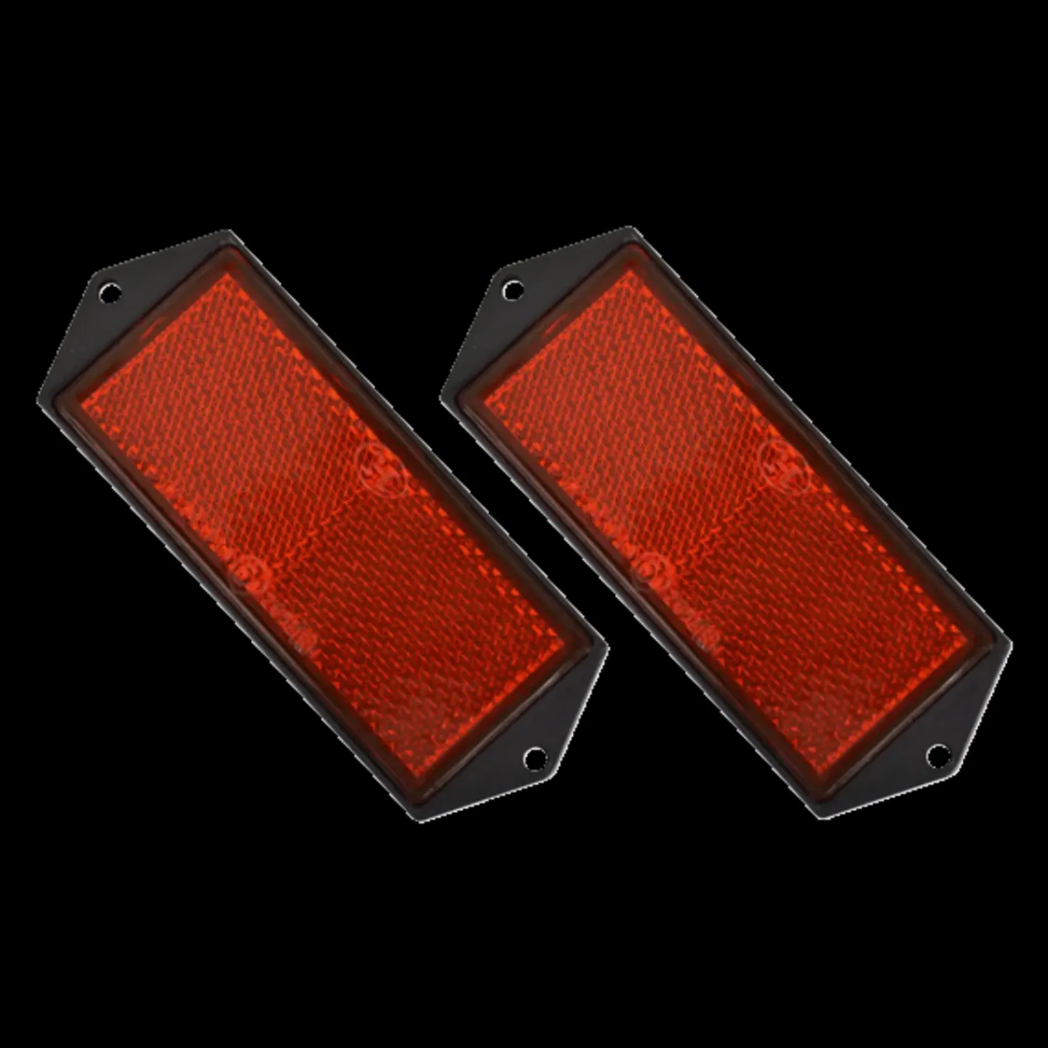 Autotilbehør^Reflekser 104x40 mm rød 2 stk