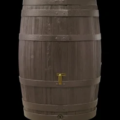 Hot Regnvandstønde 250 L t/væg brun inkl. hane