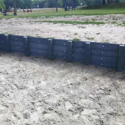 Stolper Og Hegnspæle^Re-textile spidspæl Ø7 x 245 cm - sort