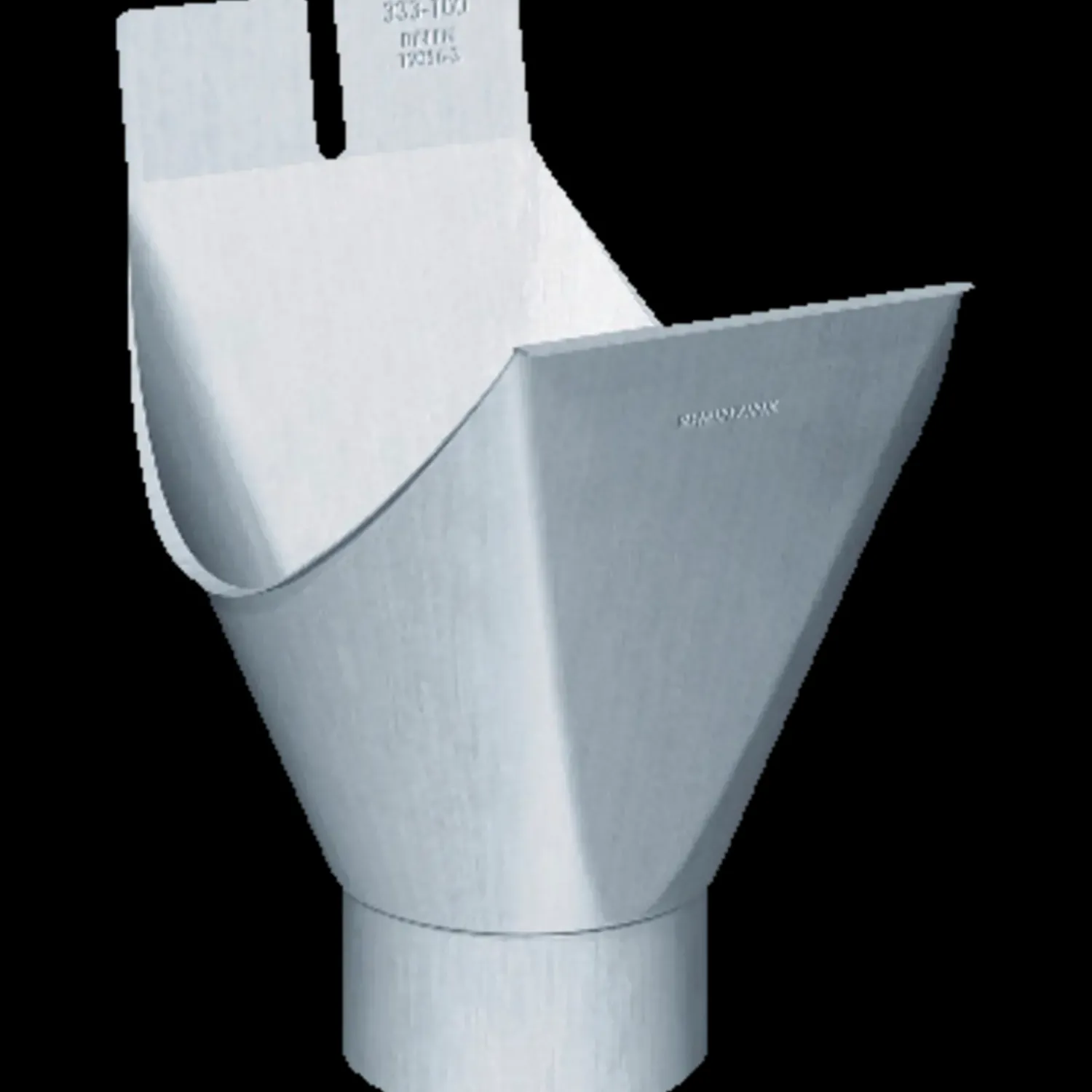 Zinktagrender^Rheinzink tudstykke