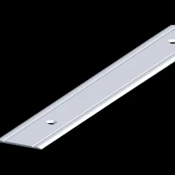 Clearance Roliba tæppeovergang m/centrerede huller 5x30 mm x 2 m elox. Alu