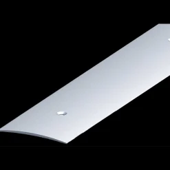 Roliba tæppeovergang m/centrerede huller 5x50 mm x1 m elox. Alu