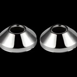 Brusedele|Vvs-Fittings Og Rør^Rosetter t/excentrisk forskruninger 2 S/B forkromet