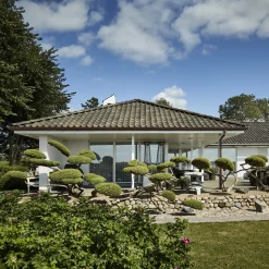 Randers Tegl Tagsten^RT 820 Højslev vingetagsten lille dansk, sort blådæmpet nuanceret