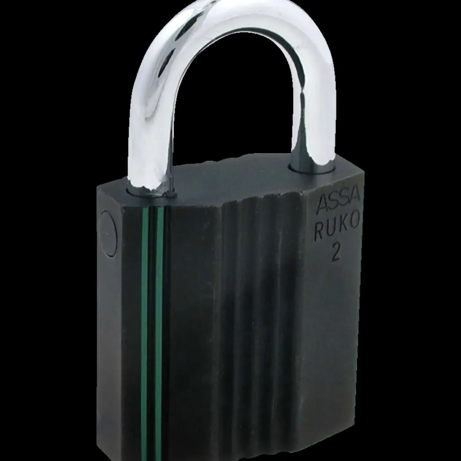 Ruko Hængelåse^RB2641 hængelås Type-2 m/bøjle Ø8 mm sort krom