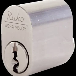 Ruko Låsekasser, Cylindre Og Dørbeslag^RB1660 oval cylinder rustfrit look