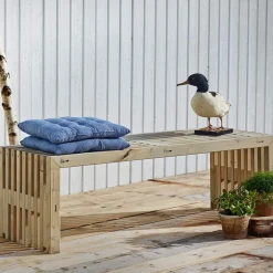 Clearance Rustik Trallebænk Design natur 138x49x45 cm