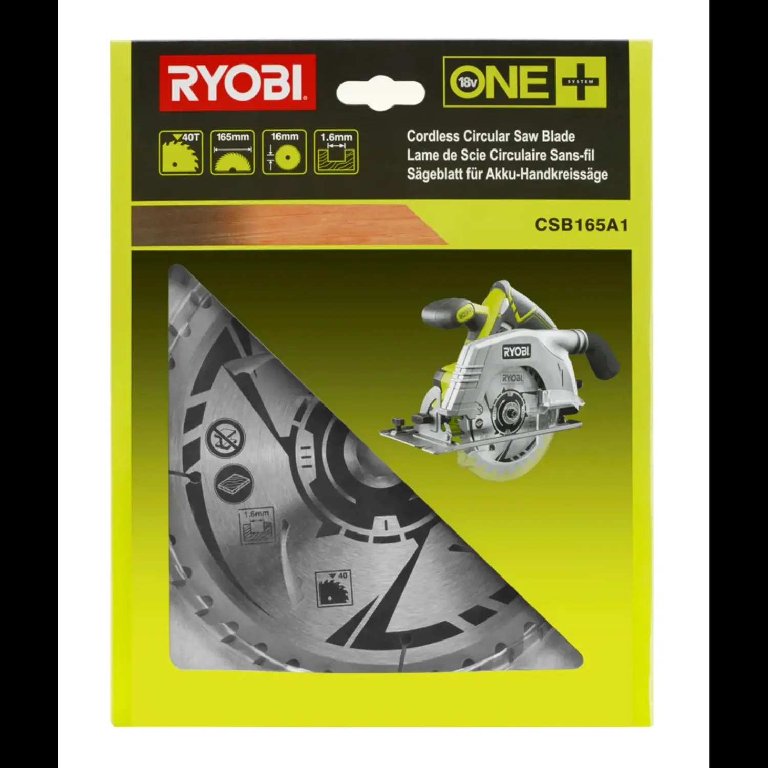 Ryobi Rundsavklinger^CSB165A1 rundsavklinge Ø 165 mm