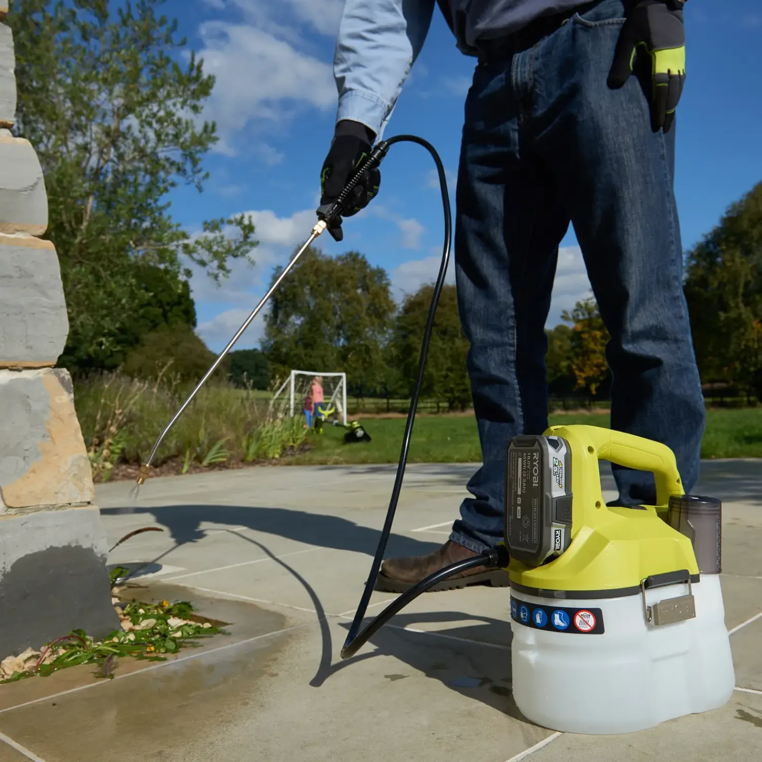 Ryobi Ukrudtsbekæmpelse^OWS1880 ukrudtssprøjte 18V ONE+ solo 3,5 L