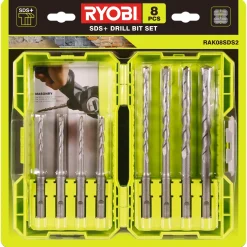 Discount Ryobi RAK08SDS2 SDS plus beton borsæt 8 dele