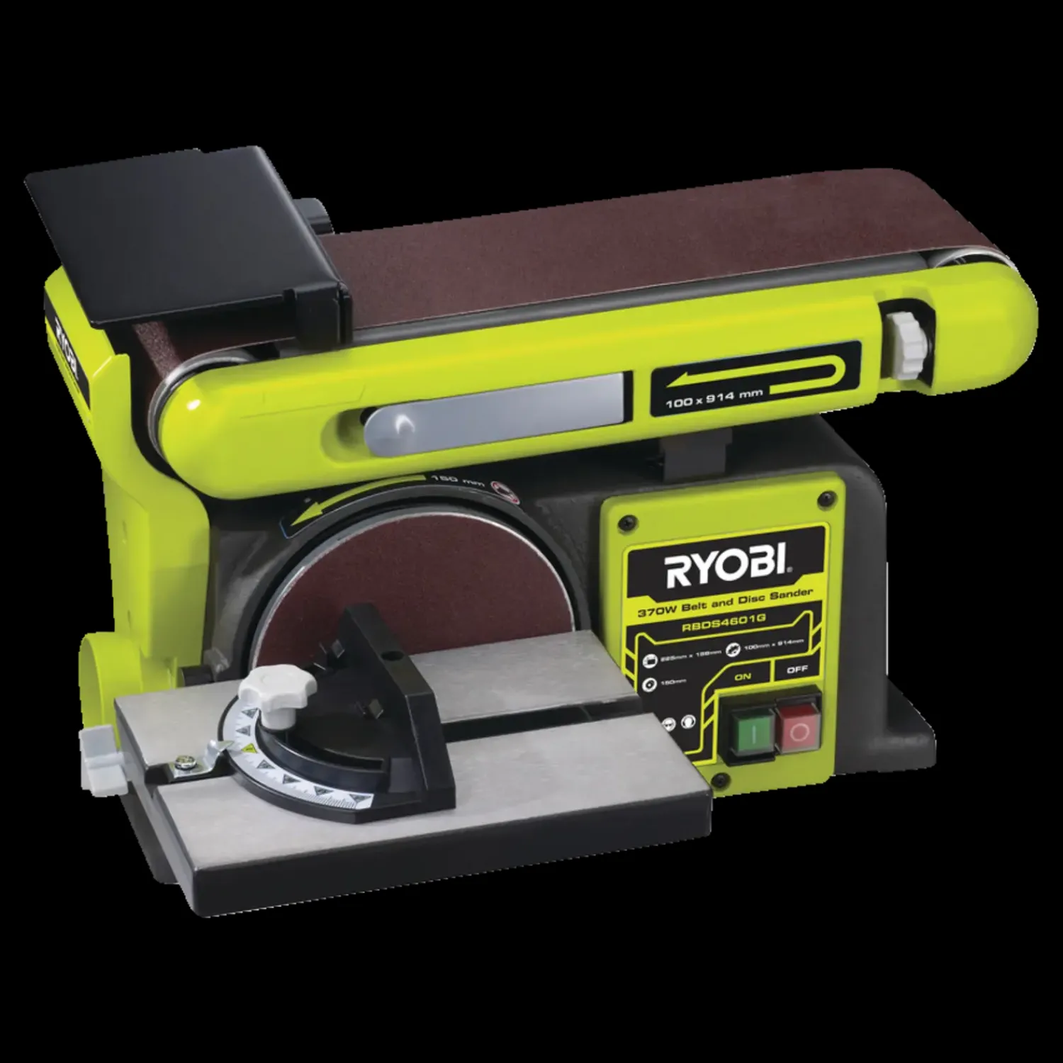 Ryobi Båndslibere^RBDS4601G bånd- og skiveslibemaskine 375W
