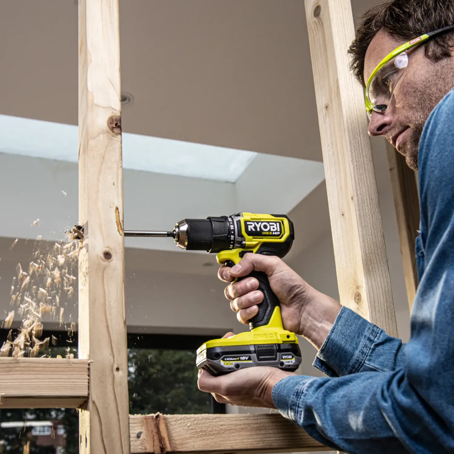 Discount Ryobi RDD18C-220S bore-/skruemaskine inkl. 2 x 2,0 Ah 18V ONE+