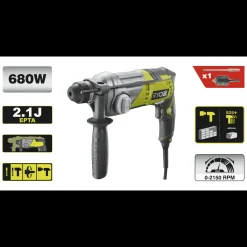 Ryobi Mejselhamre^RSDS680-K SDS+ bore-/mejselhammer 680W