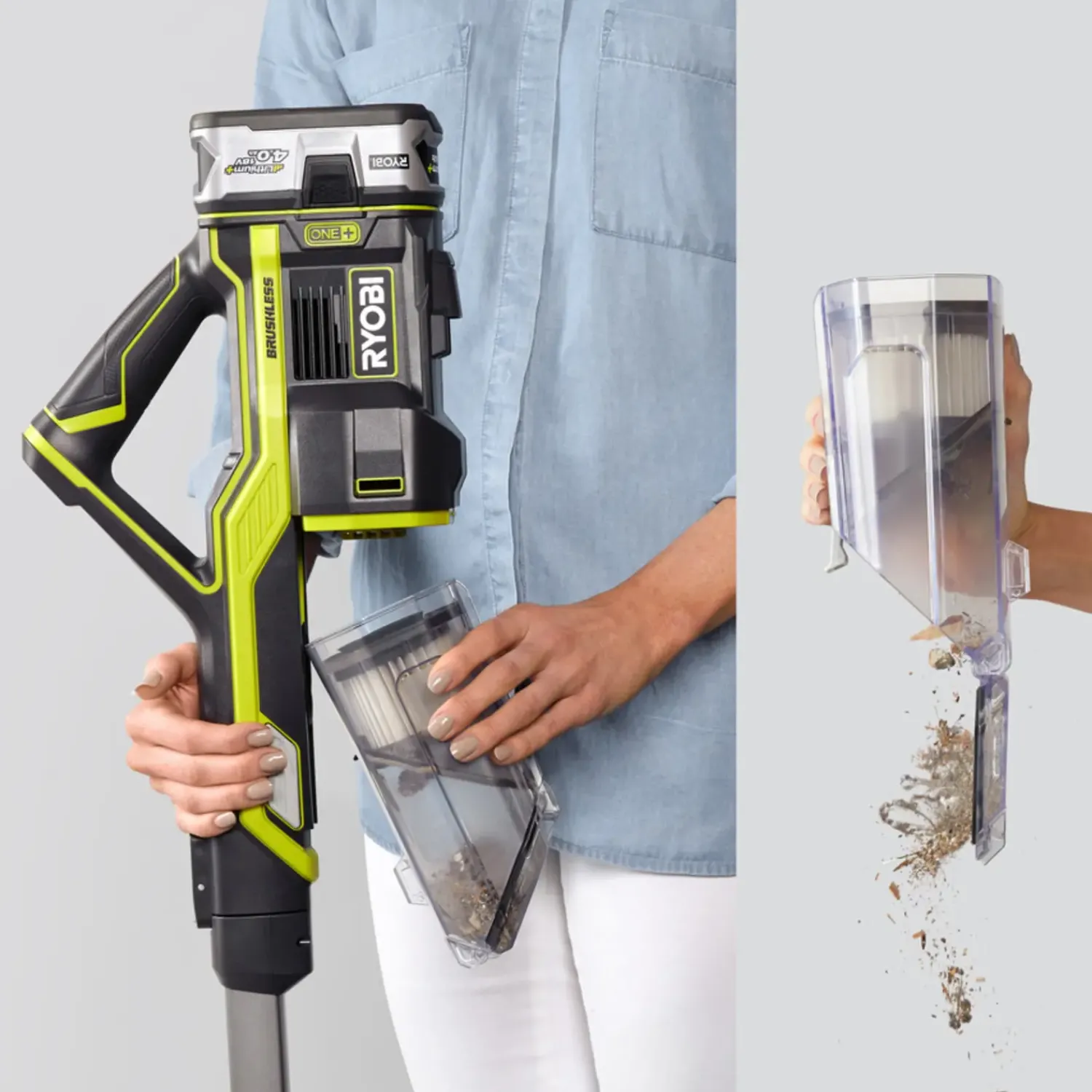 Hot Ryobi R18SV7-0 akku støvsuger 18V ONE+ solo