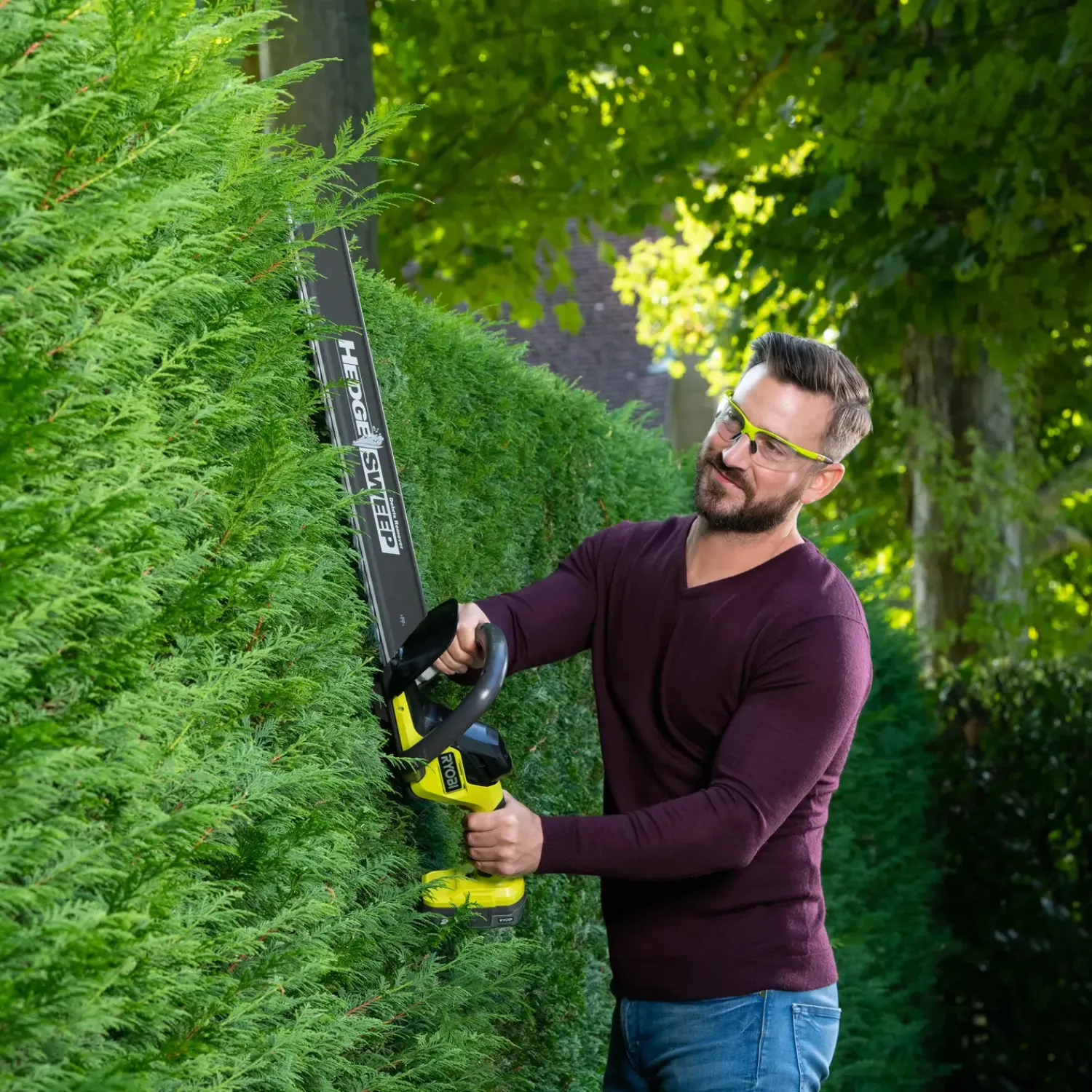 Ryobi Hækkeklippere^RY18HT55A-140 hækkeklipper 1x4.0 Ah batteri og lader 18V ONE+