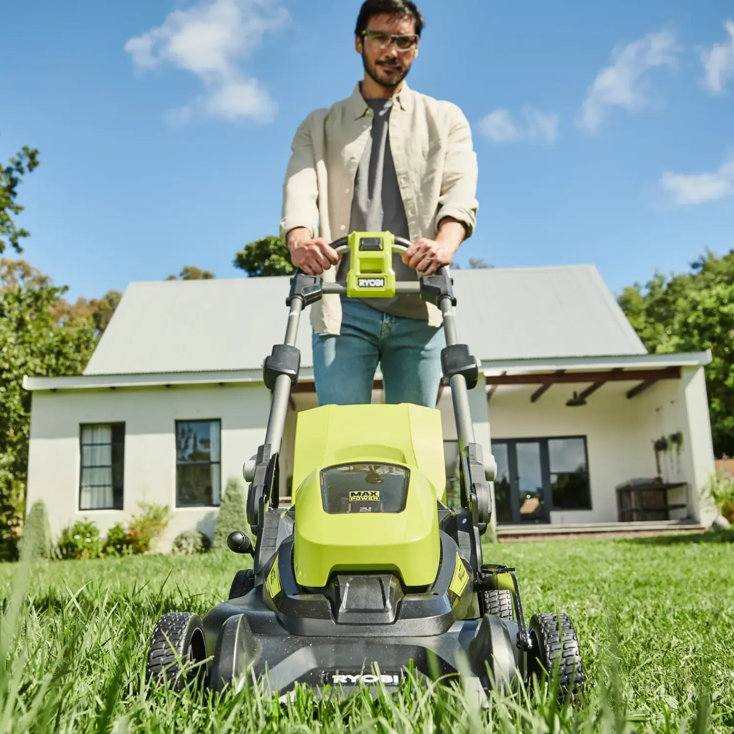 Ryobi Plæneklippere^RY36LM40A-140 36V plæneklipper 40 cm 4,0Ah batteri og lader