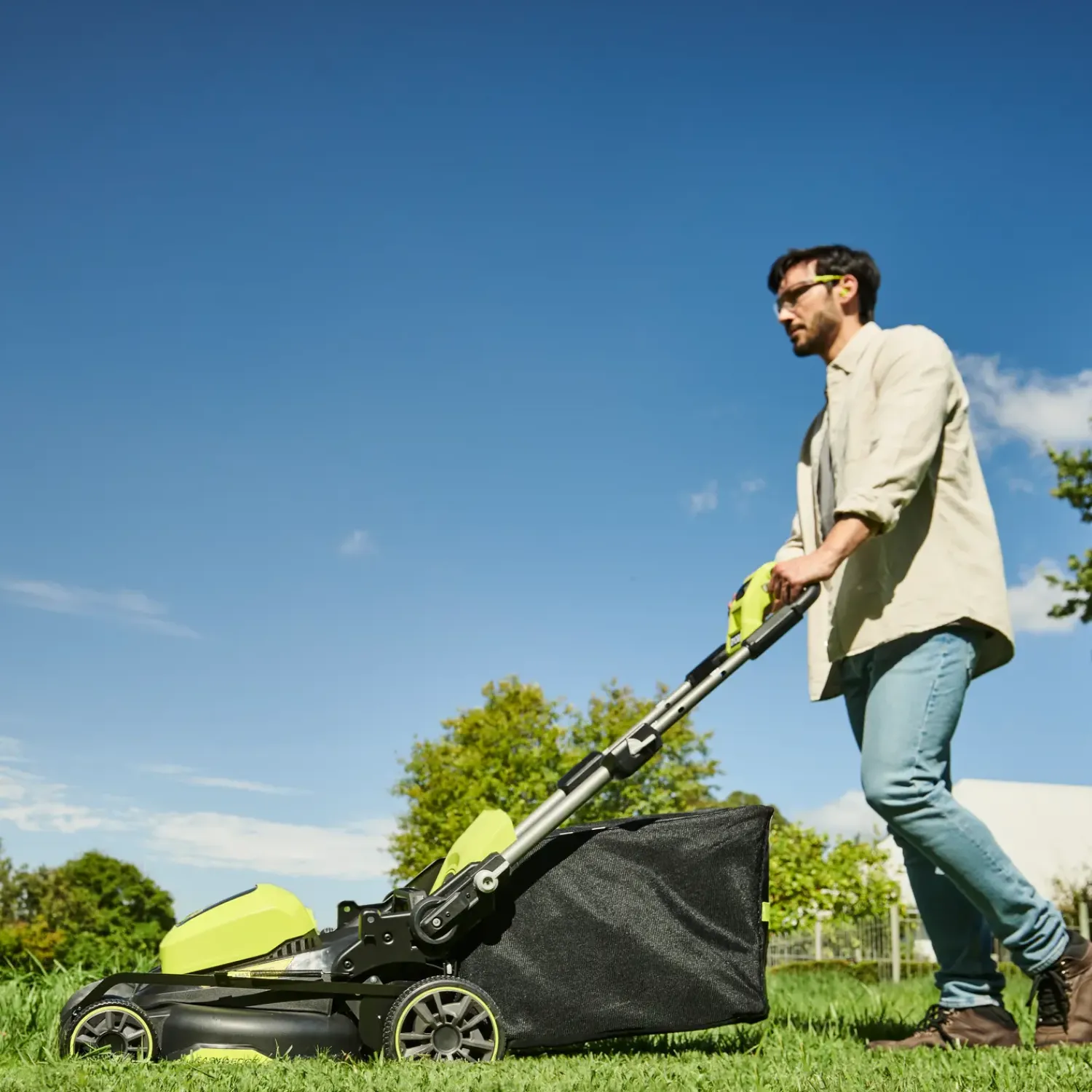 Ryobi Plæneklippere^RY36LM40A-140 36V plæneklipper 40 cm 4,0Ah batteri og lader