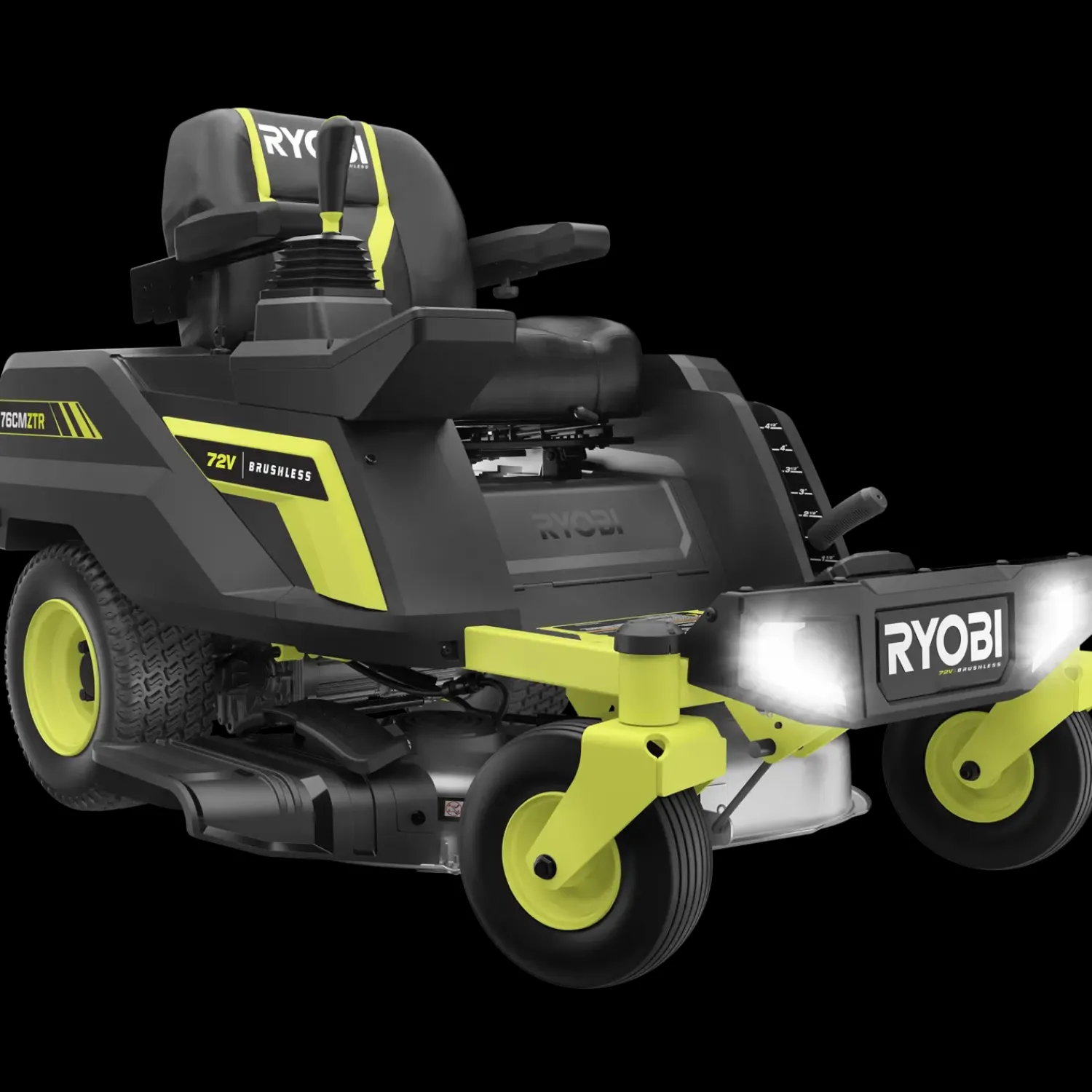 Hot Ryobi RY72ZTRX76-210 72V 76 cm zero turn plæneklipper 2x10 Ah batt.