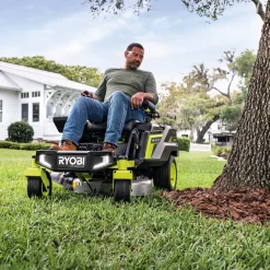 Hot Ryobi RY72ZTRX76-210 72V 76 cm zero turn plæneklipper 2x10 Ah batt.