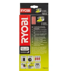Ryobi Sliberondeller Og Slibeark^TSA10 slibepapir 10 stk