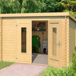 Sale Sacramento hytte/redskabsrum med dobbeltdør, 8,2 m²