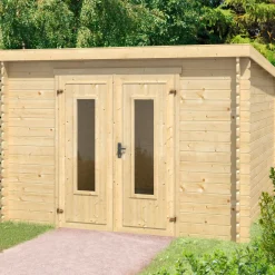 Sale Sacramento hytte/redskabsrum med dobbeltdør, 8,2 m²