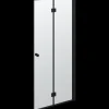Clearance Scanbad B-Foldedør til brusekabine 200x87-89 cm sort m/klar glas