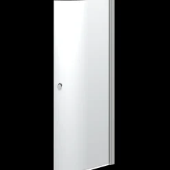 Sale Scanbad brusedør halvrund satin/klart glas model 90