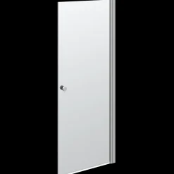 Scanbad brusedør satin/klart glas 200 x 80 cm