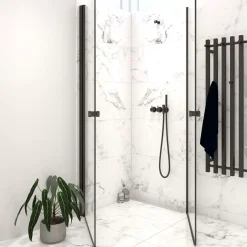 Scanbad Brusedøre Og Brusevægge^brusedør 99x200 cm mat sort