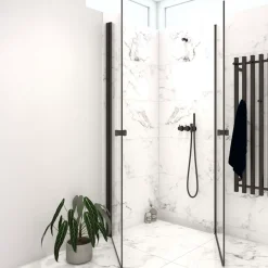 Scanbad Brusedøre Og Brusevægge^brusedør 69x200 cm mat sort