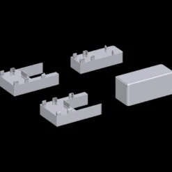 Scanbad Tilbehør Til Brusedøre Og Brusevægge^Match afstandsstykker 2x6 mm rørgennemføring krom