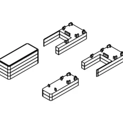 Scanbad Tilbehør Til Brusedøre Og Brusevægge^Match afstandsstykker 2x6 mm rørgennemføring krom
