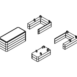 Discount Scanbad Match afstandsstykker 2x6 mm dør/fast væg krom