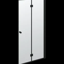 Scanbad Brusedøre Og Brusevægge^Match foldbar brusedør 99x200 cm mat sort - OBS kun 1 stk.