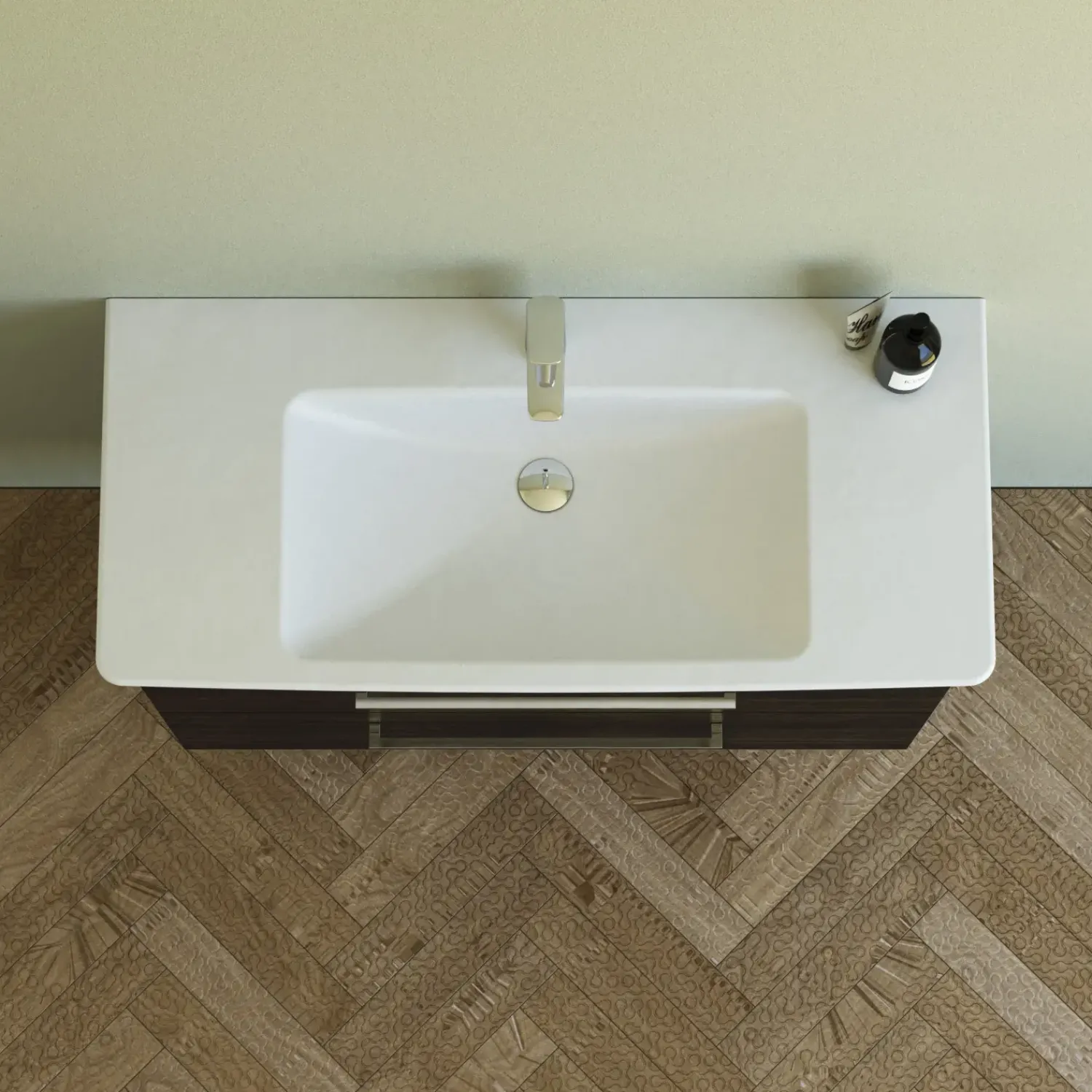 Scanbad Vaskeskabe^Multo+ vaskeskab m/ Lotto XL vask 105 cm sort