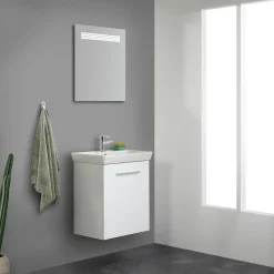 Online Scanbad Multo+ vaskeskab m/ Lotto vask 55 cm hvid højglans