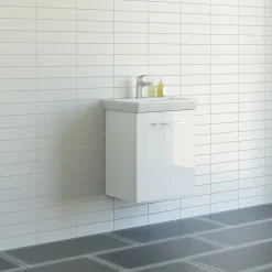 Online Scanbad Multo+ vaskeskab m/ Lotto vask 55 cm hvid højglans