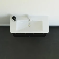 Sale Scanbad Multo vaskeskab m. låger inkl. Lotto vask 85 cm sort