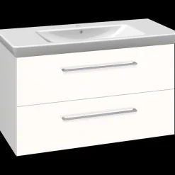 Scanbad Vaskeskabe^Multo+ vaskeskab m/ Lotto XL vask 105 cm hvid højglans