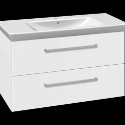 Clearance Scanbad Multo+ vaskeskab m/ Lotto XL vask 105 cm mat hvid