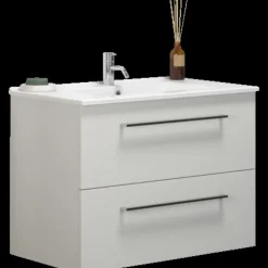 Best Scanbad Multo+ vaskeskab m/Amber vask 80 cm mat hvid