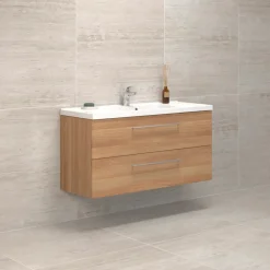 Best Scanbad Multo vaskeskab m/Aura marmorvask 120x62x45 cm varm eg