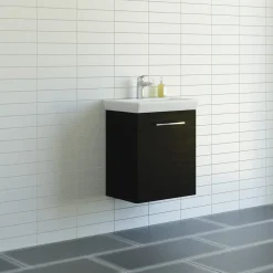 Scanbad Vaskeskabe^Multo+ vaskeskab m/ Lotto vask 55 cm sort struktur