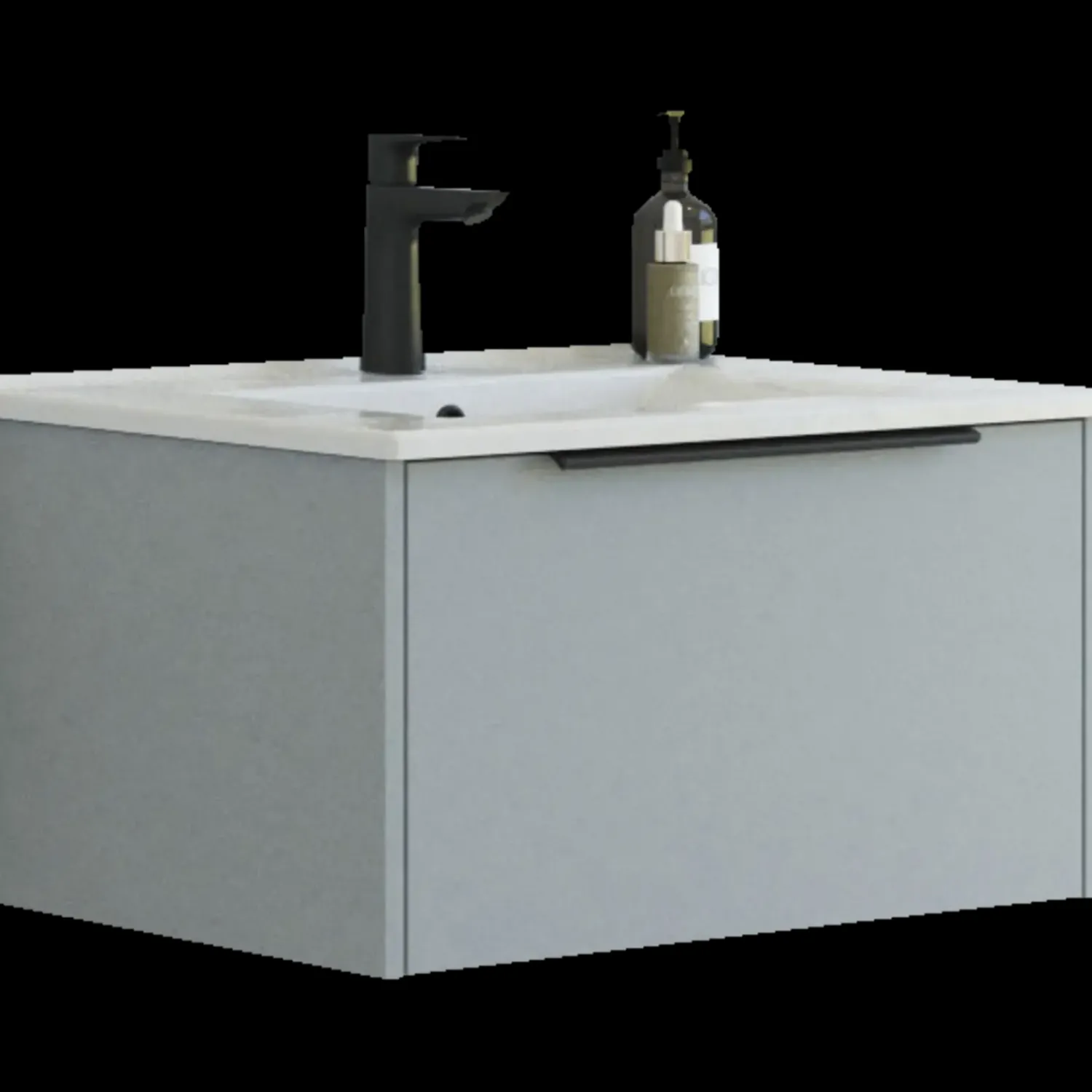 Vaskeskabe^Scanbad NOW vaskeskab m/én skuffe 33,8x61x45,5 mat lyseblå glat front