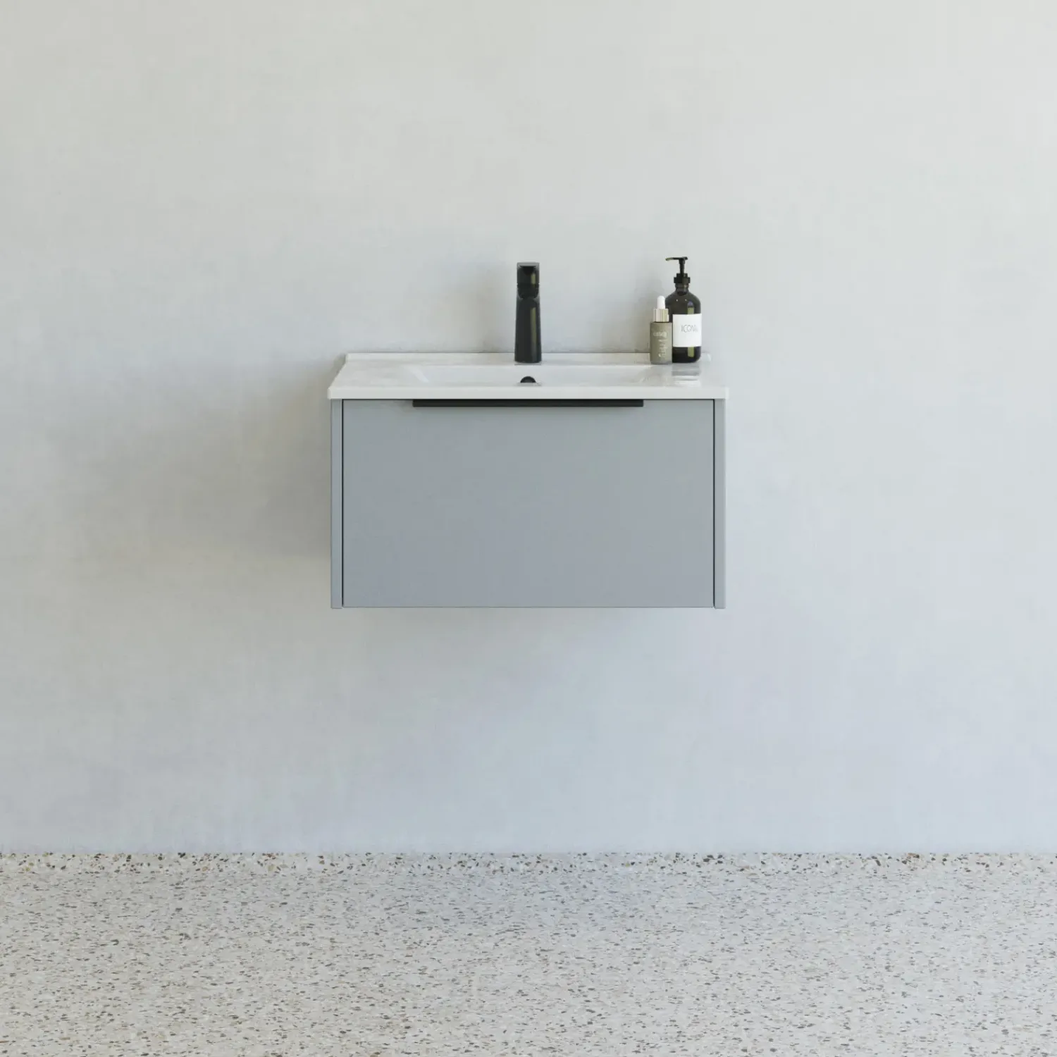 Vaskeskabe^Scanbad NOW vaskeskab m/én skuffe 33,8x61x45,5 mat lyseblå glat front